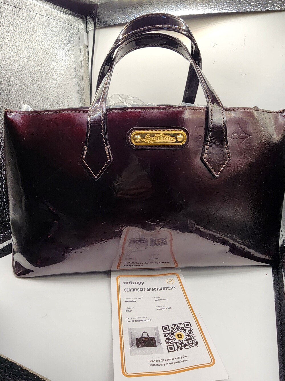 Louis Vuitton Vernis Amarante Tote Handbag – Entropy Authenticated